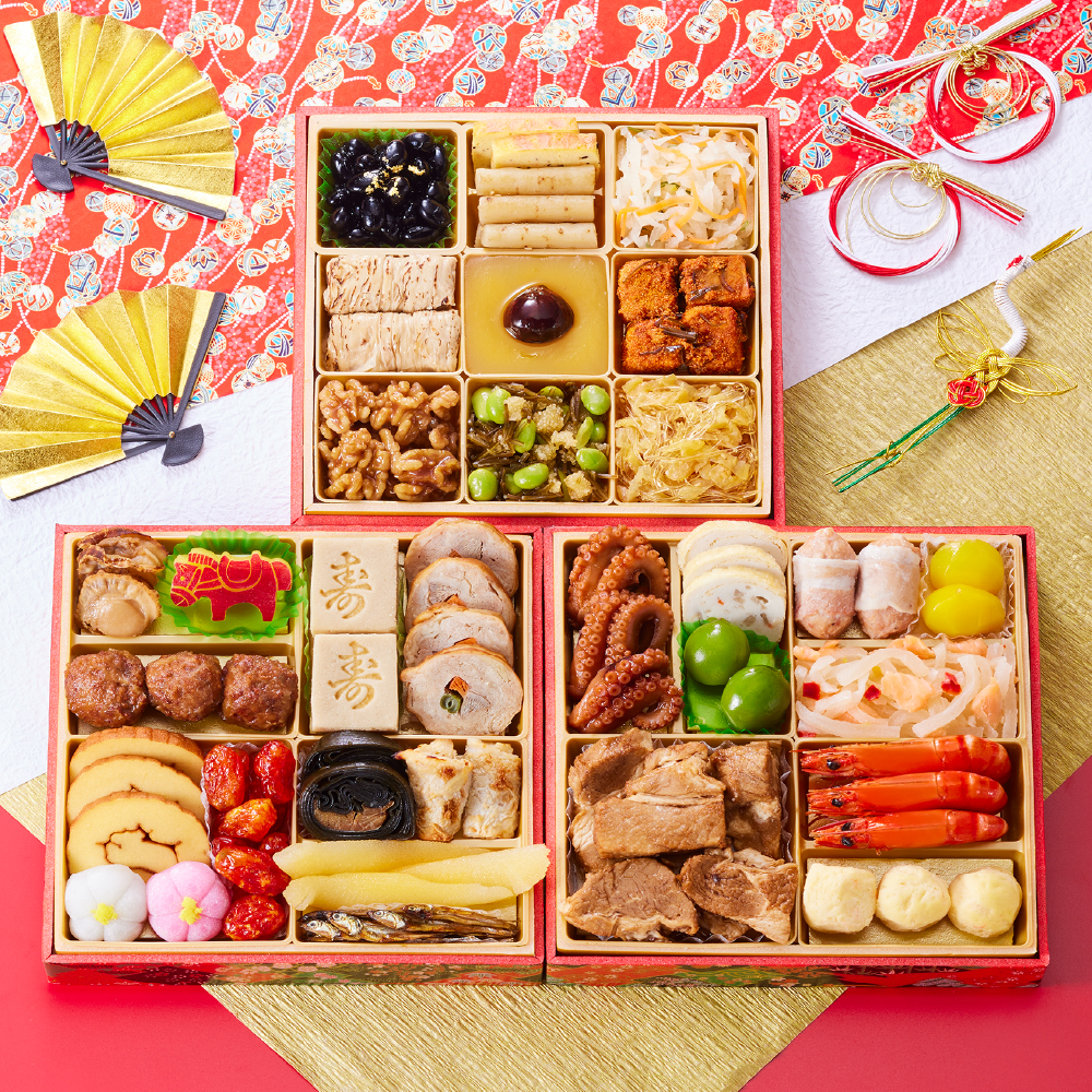 板前魂の伊勢 和洋風三段重おせち 3人前